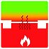 Piktogramm TFF-H: horizontaler Feuerschutzabschluss in der Decke
